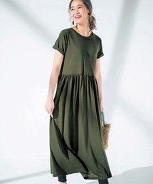 【抗菌防臭】洗えるCOOLFIBERロングワンピース