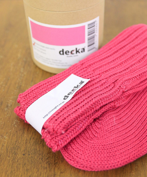 And A(アンドエー)の「decka quality socks デカ クォリティソックス / Cased heavy weight plain socks ケースドヘビーウェイトプレーンソックス / de-01-W(ソックス/靴下・レディース・ホワイト/ブラック/ネイビー/ブラウン/レッド/サックスブルー/ピンク/シルバー/イエロー/オレンジ/ブルー/グリーン/ブルーグリーン/ベビーピンク/ストーン/オリーブ/ベージュ・FREE)」の1枚目の写真