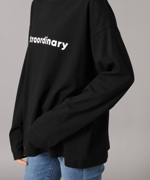 LOWRYS FARM(ローリーズファーム)の「ロゴプリントロンT 849782(Tシャツ/カットソー・レディース・オフホワイト/ブラック/ブラウン・FREE)」の7枚目の写真