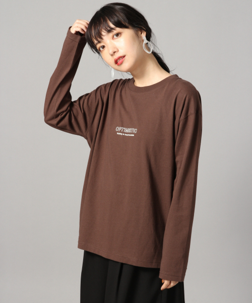 LOWRYS FARM(ローリーズファーム)の「ロゴプリントロンT 849782(Tシャツ/カットソー・レディース・オフホワイト/ブラック/ブラウン・FREE)」の15枚目の写真
