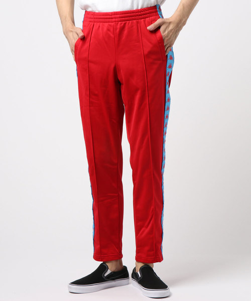 Kappa（カッパ）の「Kappa(カッパ)BANDA OMINI ロゴサイドライントラックパンツ（スウェットパンツ・メンズ・ライトブルー/ブラック/レッド/オレンジ・M/L/S/XL）」の3枚目の写真