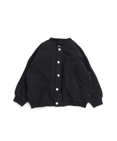 MAKE YOUR DAY（メイクユアデイ）の「スタジャン風 カーデガン■80～140cm（カーディガン/ボレロ・キッズ・ブラック/ブラウン/グリーン・90/100/110/120/80/130/140）」の2枚目の写真