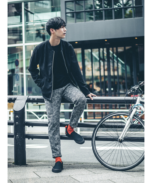 ABAHOUSE GRAY(アバハウスグレイ)の「【展開店舗限定】フェイク スウェード プルオーバー(スウェット・メンズ・カーキ/ブラック/グレイッシュベージュ・46/48)」の4枚目の写真