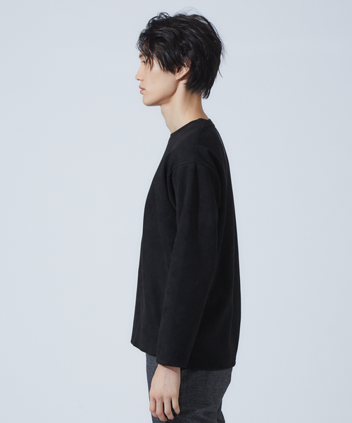 ABAHOUSE GRAY(アバハウスグレイ)の「【展開店舗限定】フェイク スウェード プルオーバー(スウェット・メンズ・カーキ/ブラック/グレイッシュベージュ・46/48)」の5枚目の写真