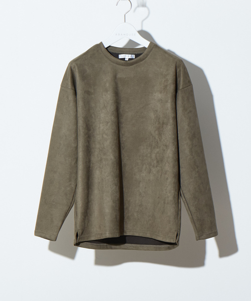 ABAHOUSE GRAY(アバハウスグレイ)の「【展開店舗限定】フェイク スウェード プルオーバー(スウェット・メンズ・カーキ/ブラック/グレイッシュベージュ・46/48)」の12枚目の写真