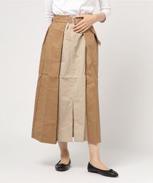 Culture Medium（カルチャーミディアム）の「綿ツイル配色タックスカート（スカート）」