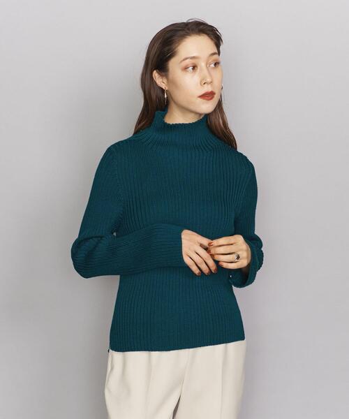 BEAUTY&YOUTH UNITED ARROWS(ビューティーアンドユースユナイテッドアローズ)の「BY リブタートルネックニットプルオーバー -ウォッシャブル-о(ニット/セーター・レディース・オフホワイト/ダークグリーン/ブラック/パープル・FREE)」の3枚目の写真