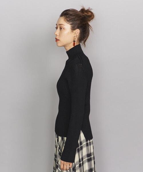 BEAUTY&YOUTH UNITED ARROWS(ビューティーアンドユースユナイテッドアローズ)の「BY リブタートルネックニットプルオーバー -ウォッシャブル-о(ニット/セーター・レディース・オフホワイト/ダークグリーン/ブラック/パープル・FREE)」の15枚目の写真
