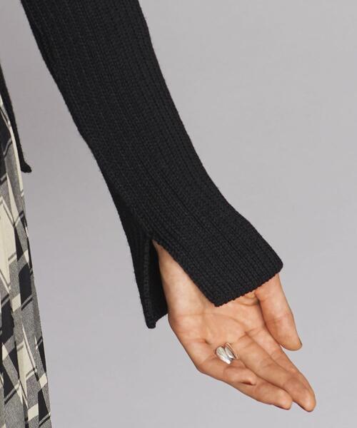 BEAUTY&YOUTH UNITED ARROWS(ビューティーアンドユースユナイテッドアローズ)の「BY リブタートルネックニットプルオーバー -ウォッシャブル-о(ニット/セーター・レディース・オフホワイト/ダークグリーン/ブラック/パープル・FREE)」の18枚目の写真