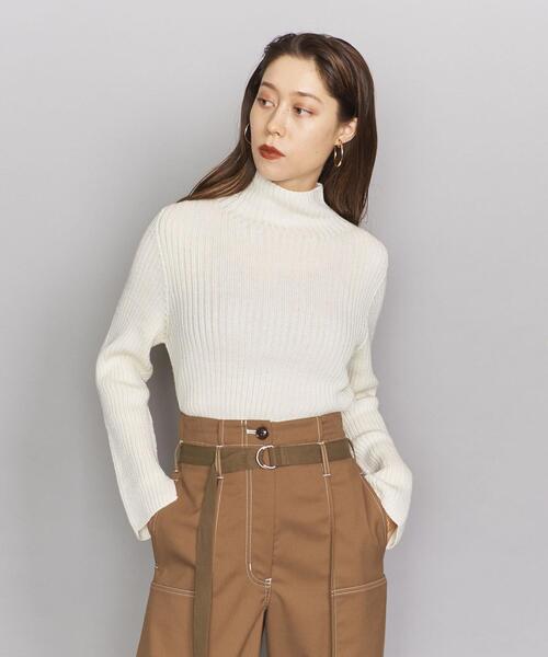 BEAUTY&YOUTH UNITED ARROWS(ビューティーアンドユースユナイテッドアローズ)の「BY リブタートルネックニットプルオーバー -ウォッシャブル-о(ニット/セーター・レディース・オフホワイト/ダークグリーン/ブラック/パープル・FREE)」の22枚目の写真