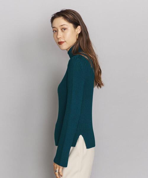 BEAUTY&YOUTH UNITED ARROWS(ビューティーアンドユースユナイテッドアローズ)の「BY リブタートルネックニットプルオーバー -ウォッシャブル-о(ニット/セーター・レディース・オフホワイト/ダークグリーン/ブラック/パープル・FREE)」の21枚目の写真