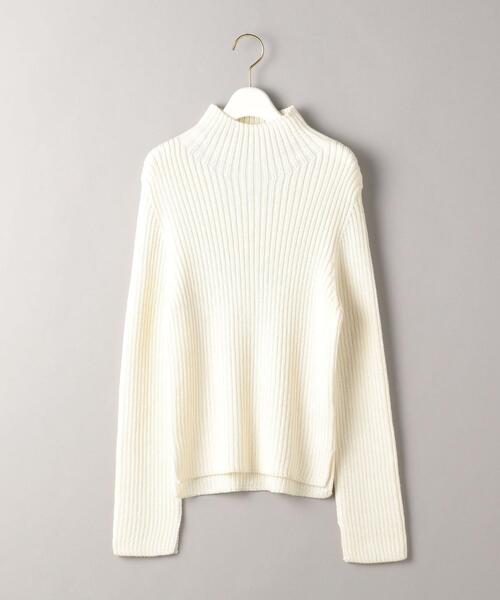 BEAUTY&YOUTH UNITED ARROWS(ビューティーアンドユースユナイテッドアローズ)の「BY リブタートルネックニットプルオーバー -ウォッシャブル-о(ニット/セーター・レディース・オフホワイト/ダークグリーン/ブラック/パープル・FREE)」の7枚目の写真