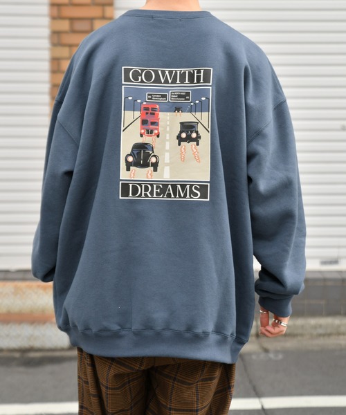 kutir(クティール)の「裏起毛レトロカー刺繍スウェット(スウェット・メンズ・ブラック/ベージュ/ネイビー・MEDIUM/LARGE)」の3枚目の写真