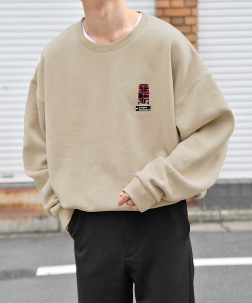 kutir(クティール)の「裏起毛レトロカー刺繍スウェット(スウェット・メンズ・ブラック/ベージュ/ネイビー・MEDIUM/LARGE)」の14枚目の写真