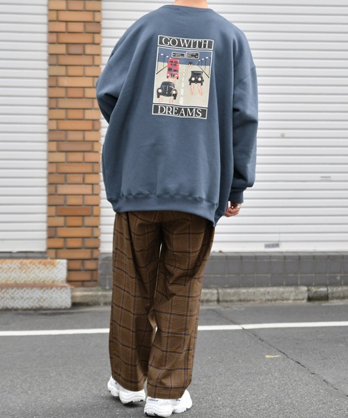 kutir(クティール)の「裏起毛レトロカー刺繍スウェット(スウェット・メンズ・ブラック/ベージュ/ネイビー・MEDIUM/LARGE)」の20枚目の写真