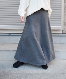 Coo+i（クーイ）の「裏起毛スウェットロング丈フレアスカート（スカート・レディース）」