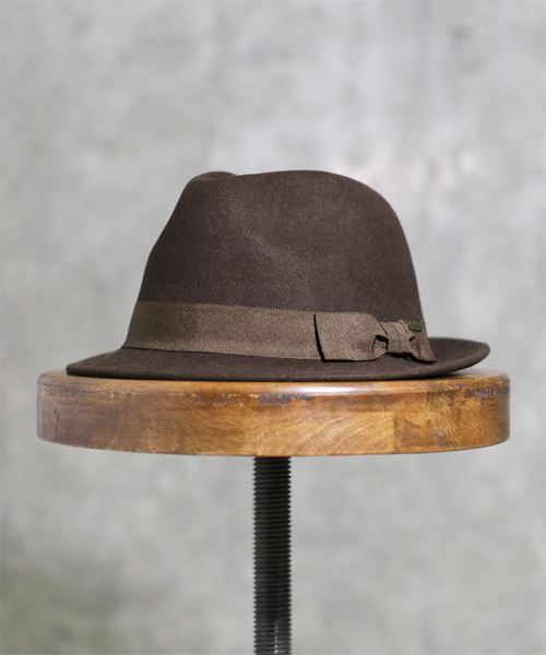 NANO universe（ナノユニバース）の「Mighty Shine(マイティ シャイン)/ 別注ミドルブリムハット（ハット・メンズ・ブラック/グレー/ブラウン・58）」の3枚目の写真