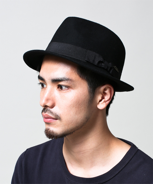 NANO universe（ナノユニバース）の「Mighty Shine(マイティ シャイン)/ 別注ミドルブリムハット（ハット・メンズ・ブラック/グレー/ブラウン・58）」の4枚目の写真