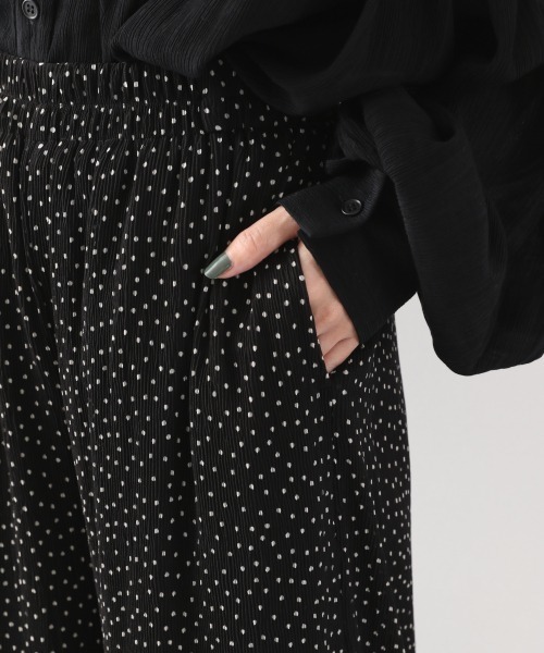 LOWRYS FARM（ローリーズファーム）の「シフォンプリーツガラパンツ　877373（その他パンツ・レディース・ブラック/アイボリー/ブラック系その他・FREE）」の15枚目の写真