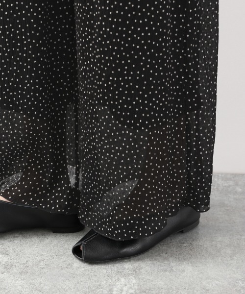 LOWRYS FARM（ローリーズファーム）の「シフォンプリーツガラパンツ　877373（その他パンツ・レディース・ブラック/アイボリー/ブラック系その他・FREE）」の16枚目の写真