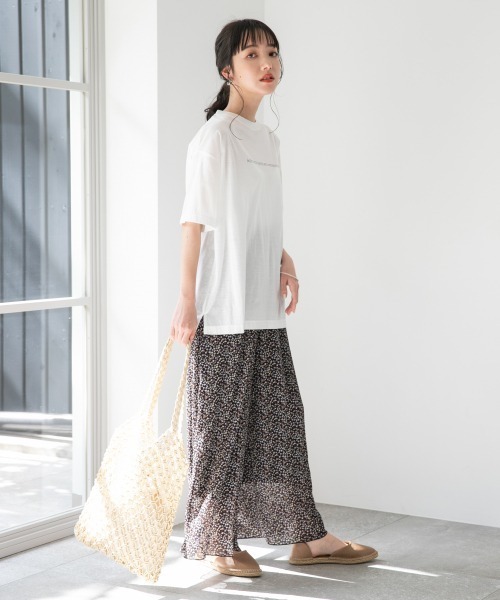 LOWRYS FARM（ローリーズファーム）の「シフォンプリーツガラパンツ　877373（その他パンツ・レディース・ブラック/アイボリー/ブラック系その他・FREE）」の4枚目の写真