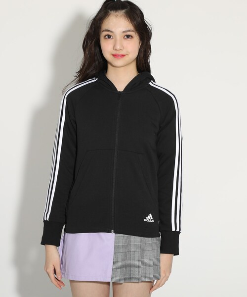 セール Adidas アディダス スリーストライプジップパーカー パーカー Adidas アディダス のファッション通販 Zozotown