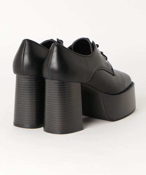 WEGO(ウィゴー)の「WEGO/スクエアトゥレースアップボリュームヒールシューズ(その他シューズ・レディース・ブラック/ブラック系その他・MEDIUM/LARGE)」の11枚目の写真