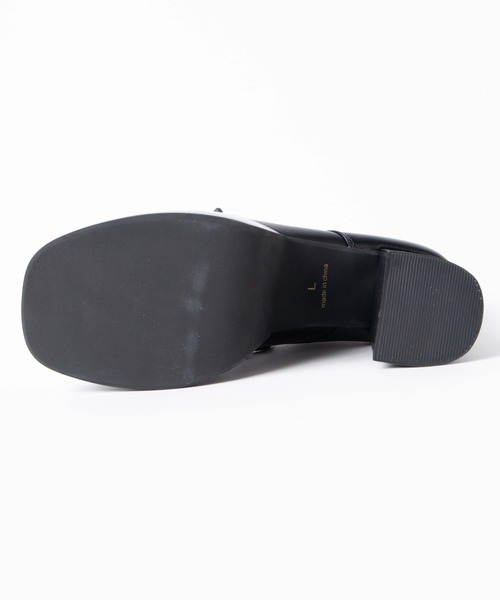 WEGO(ウィゴー)の「WEGO/スクエアトゥレースアップボリュームヒールシューズ(その他シューズ・レディース・ブラック/ブラック系その他・MEDIUM/LARGE)」の5枚目の写真