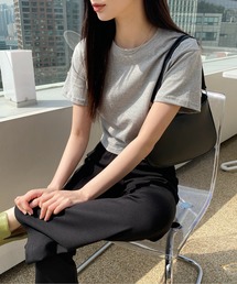 デイリームード ベーシック 半袖クロップTシャツ/ショート丈カットソー
