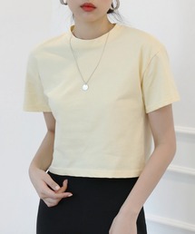 デイリームード ベーシック 半袖クロップTシャツ/ショート丈カットソー
