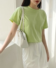 デイリームード ベーシック 半袖クロップTシャツ/ショート丈カットソー