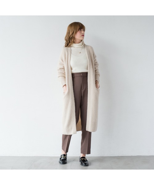 LOUNGEDRESS（ラウンジドレス）の「ラクーン100ニットガウン（カーディガン/ボレロ・レディース・ブラウン/ピンク/アイボリー/ミント・FREE）」の10枚目の写真