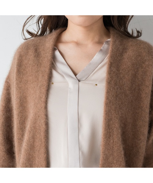 LOUNGEDRESS（ラウンジドレス）の「ラクーン100ニットガウン（カーディガン/ボレロ・レディース・ブラウン/ピンク/アイボリー/ミント・FREE）」の21枚目の写真