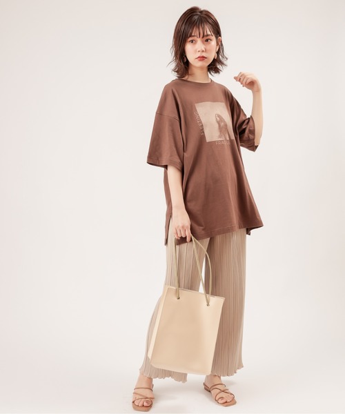 natural couture（ナチュラルクチュール）の「らくちんおしゃれプリーツパンツ（その他パンツ・レディース・ブラウン/カーキ/モカ/ライトベージュ・FREE）」の12枚目の写真