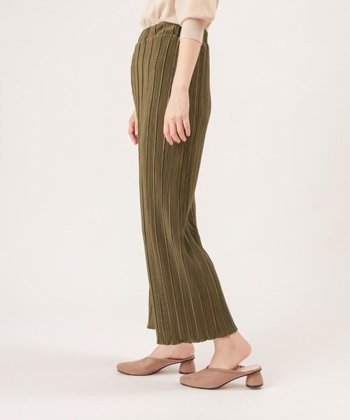 natural couture（ナチュラルクチュール）の「らくちんおしゃれプリーツパンツ（その他パンツ・レディース・ブラウン/カーキ/モカ/ライトベージュ・FREE）」の21枚目の写真