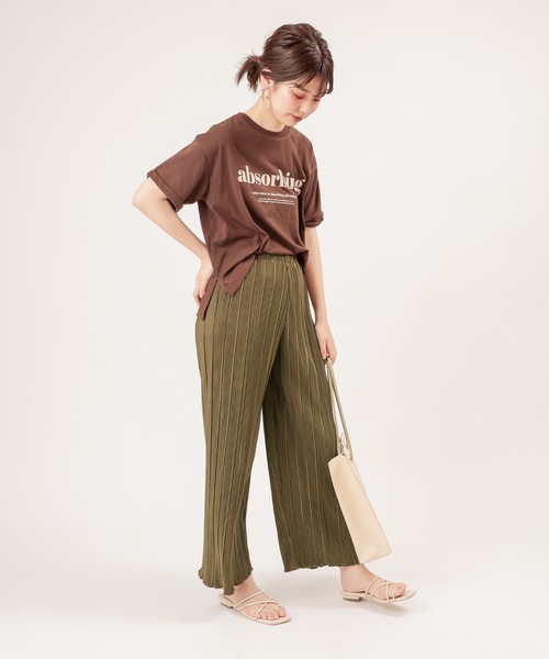natural couture（ナチュラルクチュール）の「らくちんおしゃれプリーツパンツ（その他パンツ・レディース・ブラウン/カーキ/モカ/ライトベージュ・FREE）」の18枚目の写真