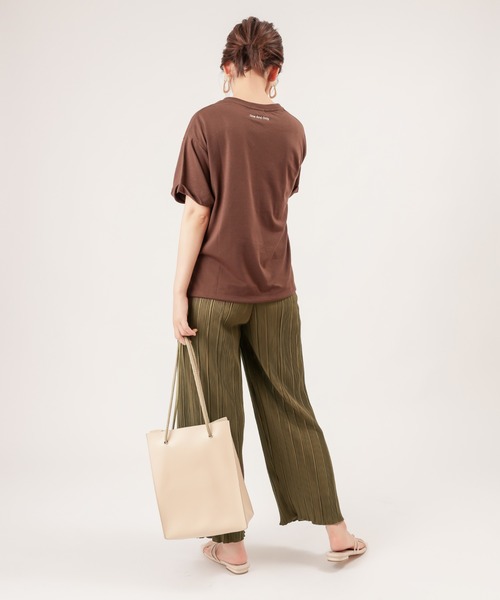 natural couture（ナチュラルクチュール）の「らくちんおしゃれプリーツパンツ（その他パンツ・レディース・ブラウン/カーキ/モカ/ライトベージュ・FREE）」の19枚目の写真