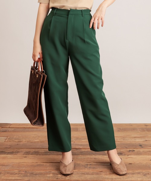 natural couture(ナチュラルクチュール)の「美シルエットスラックスパンツMサイズ(スラックス・レディース・ブラウン/ピンク/グリーン/アイボリー・MEDIUM)」の11枚目の写真