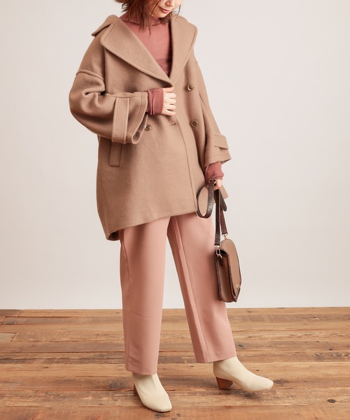 natural couture(ナチュラルクチュール)の「美シルエットスラックスパンツMサイズ(スラックス・レディース・ブラウン/ピンク/グリーン/アイボリー・MEDIUM)」の16枚目の写真