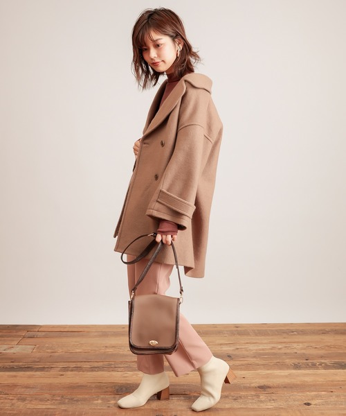 natural couture(ナチュラルクチュール)の「美シルエットスラックスパンツMサイズ(スラックス・レディース・ブラウン/ピンク/グリーン/アイボリー・MEDIUM)」の15枚目の写真