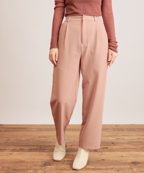 natural couture(ナチュラルクチュール)の「美シルエットスラックスパンツMサイズ(スラックス・レディース・ブラウン/ピンク/グリーン/アイボリー・MEDIUM)」の17枚目の写真