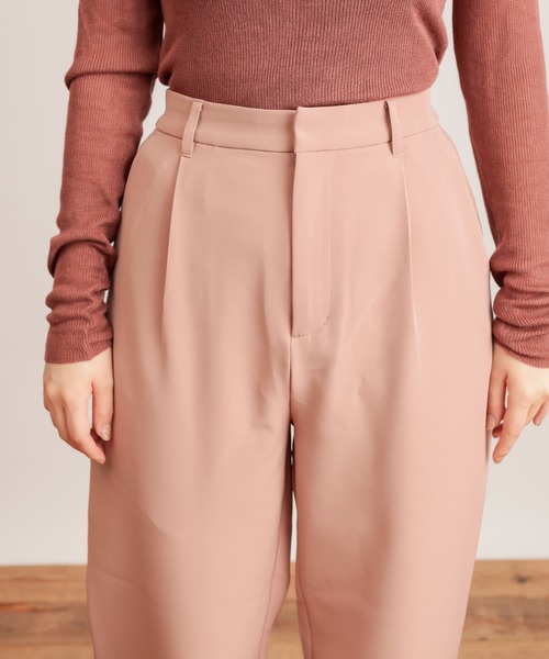 natural couture(ナチュラルクチュール)の「美シルエットスラックスパンツMサイズ(スラックス・レディース・ブラウン/ピンク/グリーン/アイボリー・MEDIUM)」の20枚目の写真