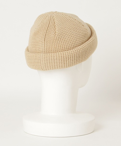 UNIVERSAL OVERALL（ユニバーサルオーバーオール）の「【 UNIVERSAL OVERALL / ユニバーサルオーバーオール 】 アクリル ワッフル ロールニット / ショートワッチ / ニット帽（ニットキャップ/ビーニー・メンズ・ブラック/ブラウン/カーキ/アイボリー・FREE）」の10枚目の写真