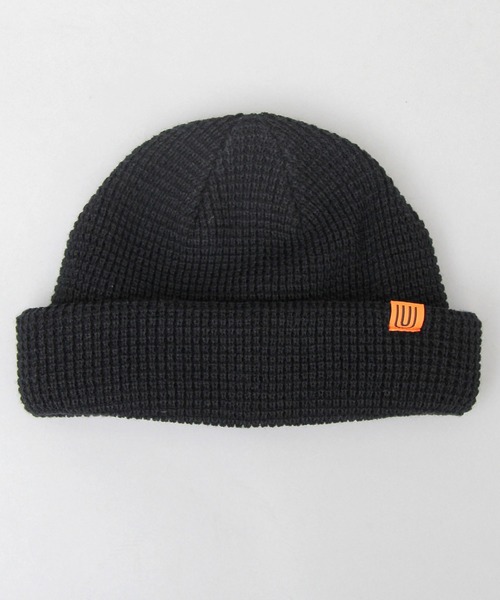 UNIVERSAL OVERALL（ユニバーサルオーバーオール）の「【 UNIVERSAL OVERALL / ユニバーサルオーバーオール 】 アクリル ワッフル ロールニット / ショートワッチ / ニット帽（ニットキャップ/ビーニー・メンズ・ブラック/ブラウン/カーキ/アイボリー・FREE）」の16枚目の写真
