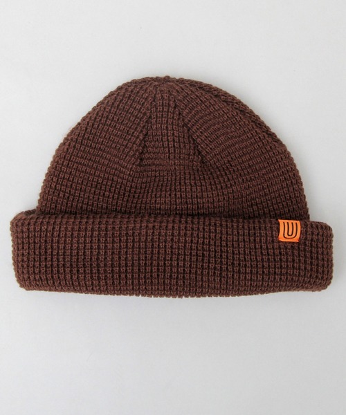 UNIVERSAL OVERALL（ユニバーサルオーバーオール）の「【 UNIVERSAL OVERALL / ユニバーサルオーバーオール 】 アクリル ワッフル ロールニット / ショートワッチ / ニット帽（ニットキャップ/ビーニー・メンズ・ブラック/ブラウン/カーキ/アイボリー・FREE）」の17枚目の写真