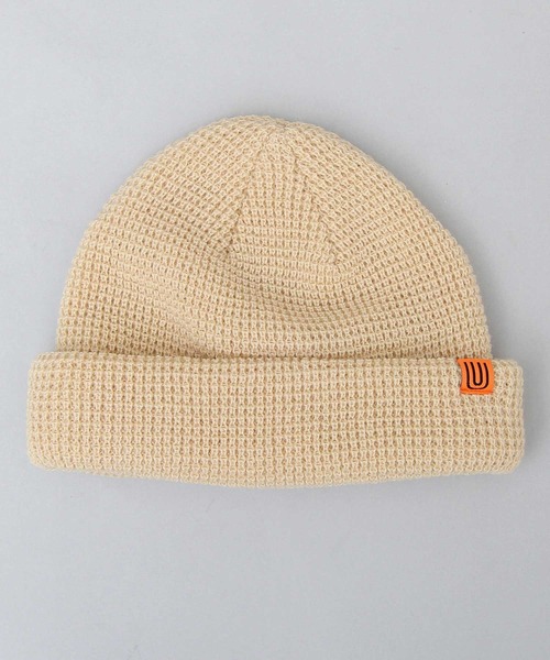 UNIVERSAL OVERALL（ユニバーサルオーバーオール）の「【 UNIVERSAL OVERALL / ユニバーサルオーバーオール 】 アクリル ワッフル ロールニット / ショートワッチ / ニット帽（ニットキャップ/ビーニー・メンズ・ブラック/ブラウン/カーキ/アイボリー・FREE）」の15枚目の写真