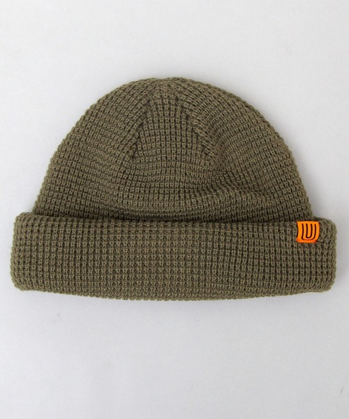 UNIVERSAL OVERALL（ユニバーサルオーバーオール）の「【 UNIVERSAL OVERALL / ユニバーサルオーバーオール 】 アクリル ワッフル ロールニット / ショートワッチ / ニット帽（ニットキャップ/ビーニー・メンズ・ブラック/ブラウン/カーキ/アイボリー・FREE）」の18枚目の写真