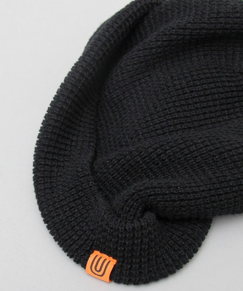 UNIVERSAL OVERALL（ユニバーサルオーバーオール）の「【 UNIVERSAL OVERALL / ユニバーサルオーバーオール 】 アクリル ワッフル ロールニット / ショートワッチ / ニット帽（ニットキャップ/ビーニー・メンズ・ブラック/ブラウン/カーキ/アイボリー・FREE）」の11枚目の写真