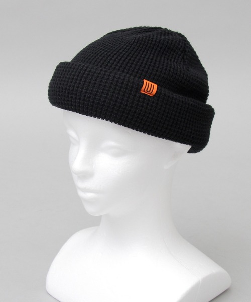 UNIVERSAL OVERALL（ユニバーサルオーバーオール）の「【 UNIVERSAL OVERALL / ユニバーサルオーバーオール 】 アクリル ワッフル ロールニット / ショートワッチ / ニット帽（ニットキャップ/ビーニー・メンズ・ブラック/ブラウン/カーキ/アイボリー・FREE）」の12枚目の写真