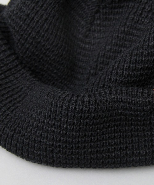UNIVERSAL OVERALL（ユニバーサルオーバーオール）の「【 UNIVERSAL OVERALL / ユニバーサルオーバーオール 】 アクリル ワッフル ロールニット / ショートワッチ / ニット帽（ニットキャップ/ビーニー・メンズ・ブラック/ブラウン/カーキ/アイボリー・FREE）」の13枚目の写真
